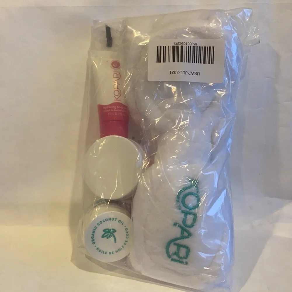 KOPARI 5p Body Wash Cleanser Mask Terry Headband $50 CLEAN BEAUTY NIP